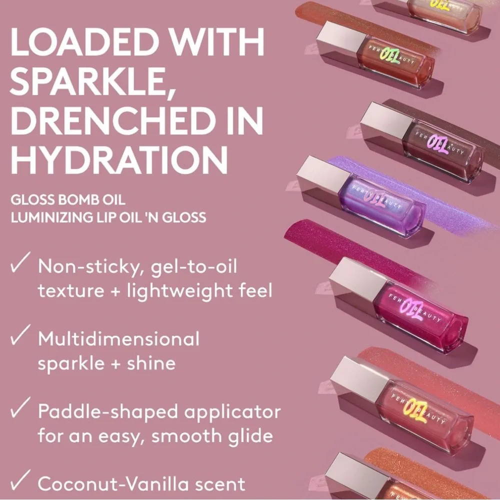 Fenty Beauty Gloss Bomb Luminizing Lip Oil in Shade Razzberry Jamz